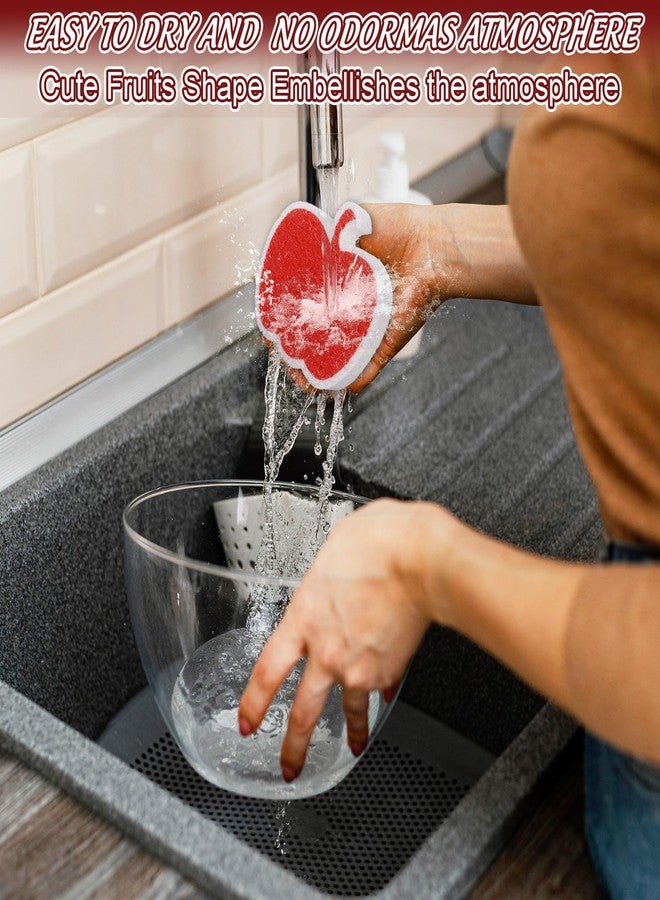 وولاين مجموعة إسفنجات مطبخ خريفية من والين، 12 قطعة، بتصميم يقطين، لغسل الأطباق، إسفنجات تنظيف منزلية ناعمة لا تخدش، مثالية لفصل الخريف وعيد الشكر والمنزل والمطاعم - Image 4